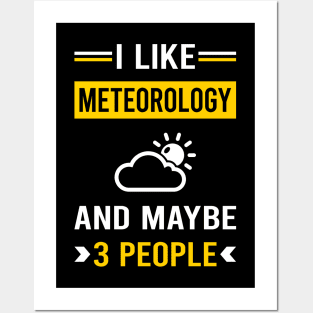 3 People Meteorology Meteorologist Posters and Art